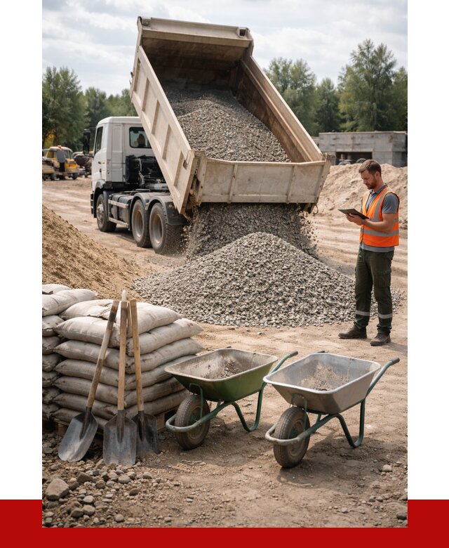 Доставка нерудных материалов в Ноябрьске от 1216 руб. | ПРОНЕРУДНбс