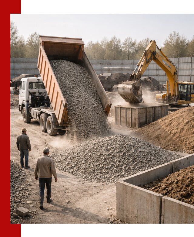 Доставка нерудных материалов с погрузкой и разгрузкой в Ноябрьске