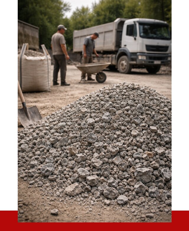 Гранитный щебень фракция 20-40 в Ноябрьске от 3242 руб. ПРОНЕРУДНбс