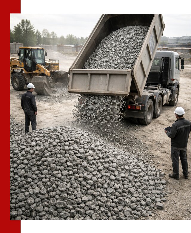 Доставка гранитного щебня фракции 20-40 в Ноябрьске