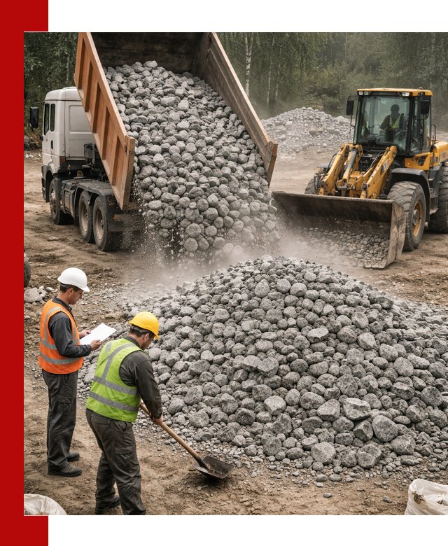 Гранитный щебень фракция 70-150 доставка в Ноябрьске