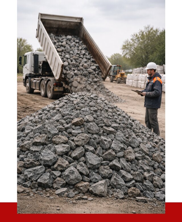 Гранитный щебень фракция 100-200 в Ноябрьске от 4255 р. ПРОНЕРУДНбс