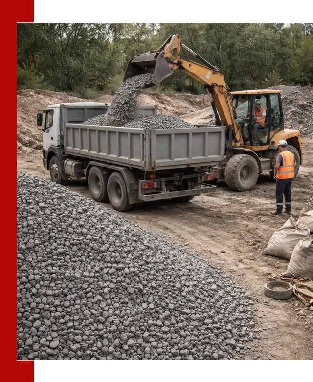 Доставка гравийного щебня в Ноябрьске оптом и в розницу