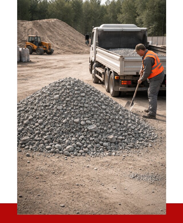 Гравийный щебень фракция 5-10 в Ноябрьске от 2229 р. | ПРОНЕРУДНбс