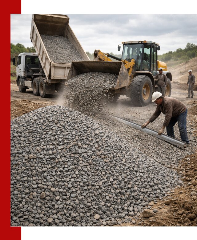 Гравийный щебень фракция 5-20 с доставкой в Ноябрьске