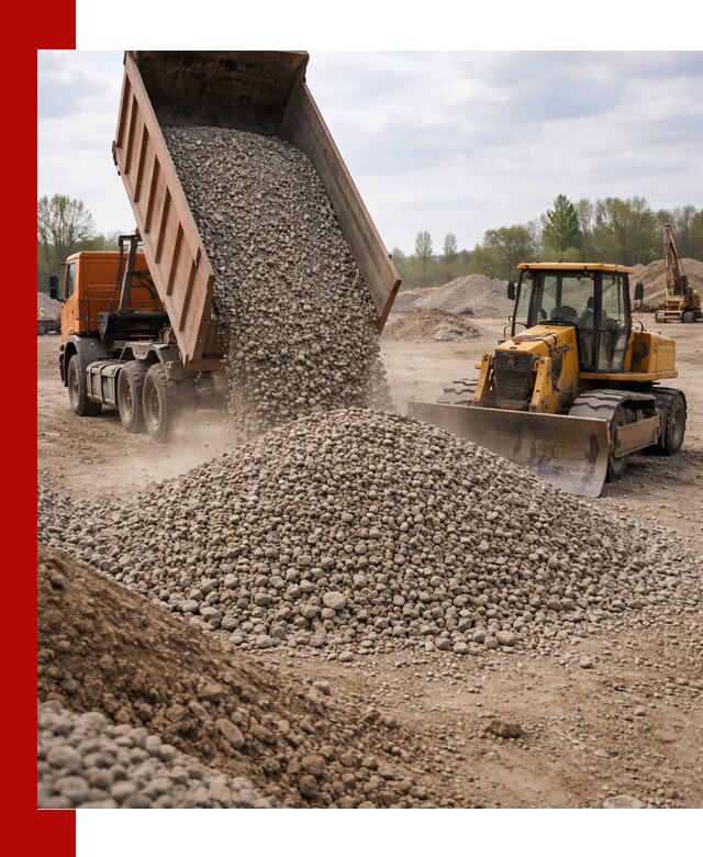 Доставка гравийного щебня фракции 40-70 в Ноябрьске