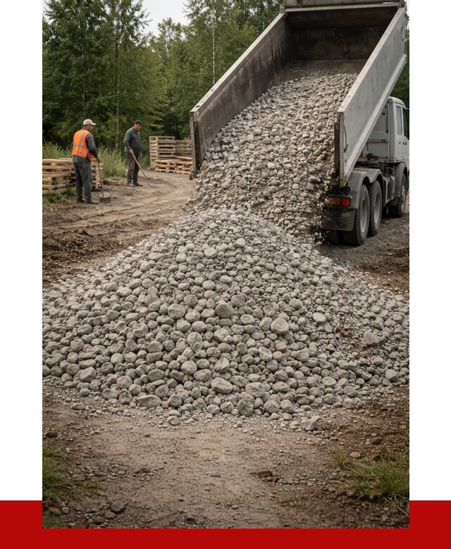 гравийный щебень фракция 70-120 в Ноябрьске от 2482 р. ПРОНЕРУДНбс