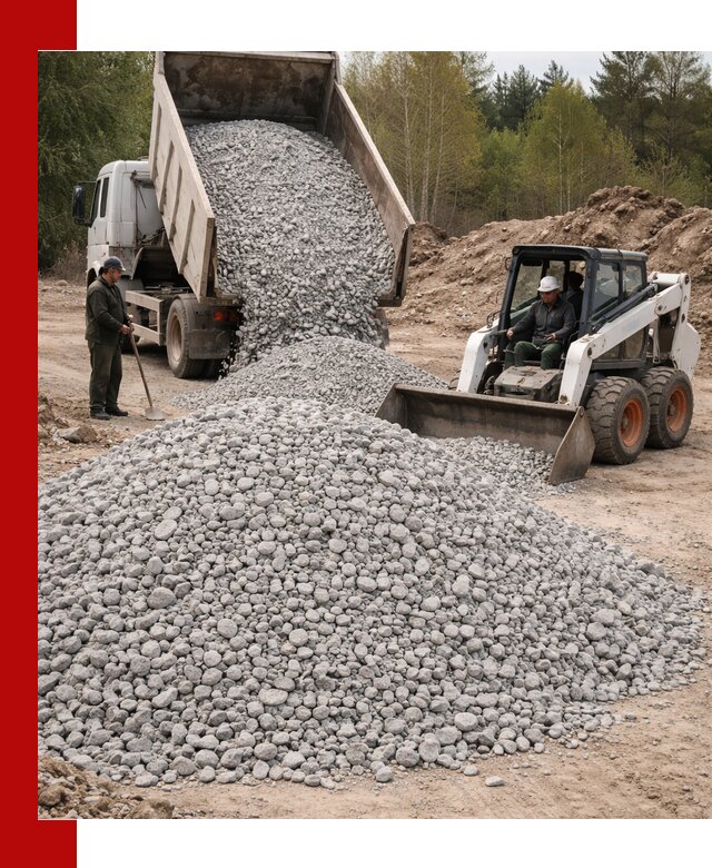 Доставка доломитового щебня в Ноябрьске напрямую от карьера