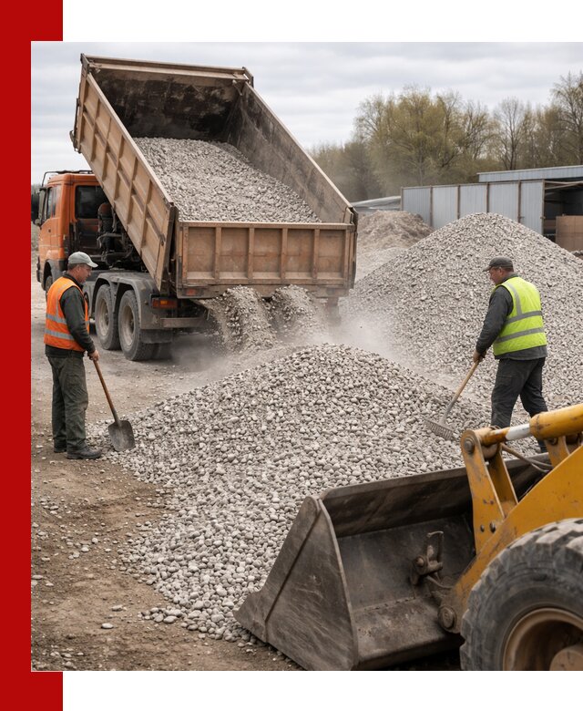 Доломитовый щебень фракции 5-20 с доставкой в Ноябрьске