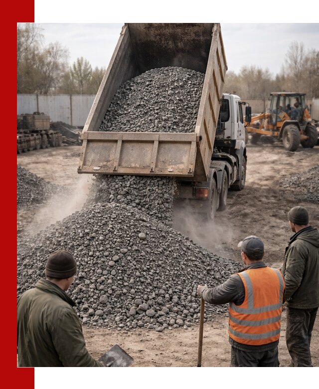 Доставка шлакового щебня в удобные сроки по выгодной цене в Ноябрьске