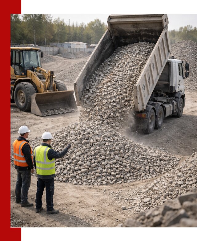 Вторичный щебень фракция 40–70 доставка в Ноябрьске