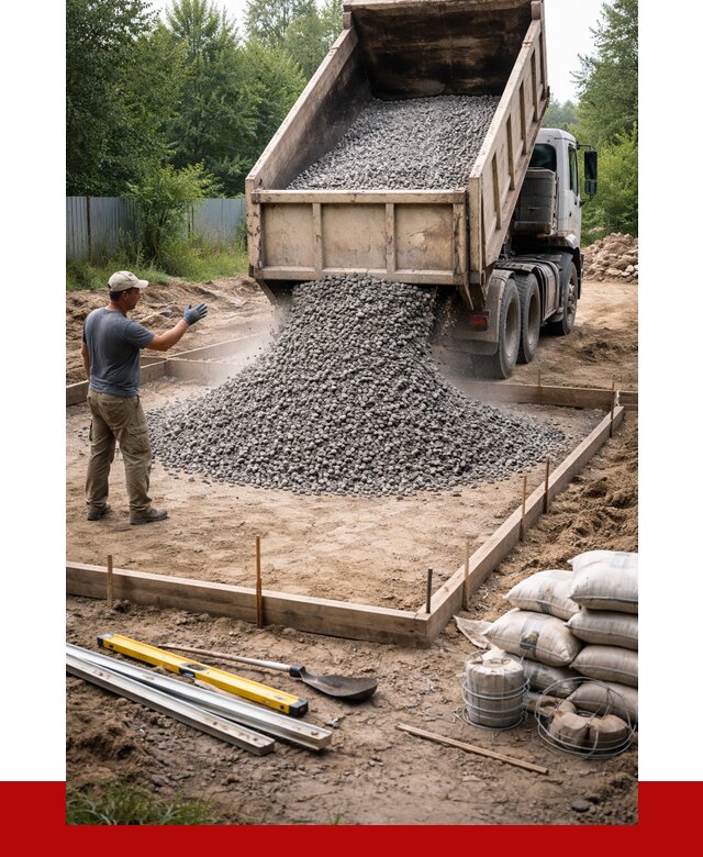Купить щебень для фундамента в Ноябрьске от 4559 р. | ПРОНЕРУДНбс