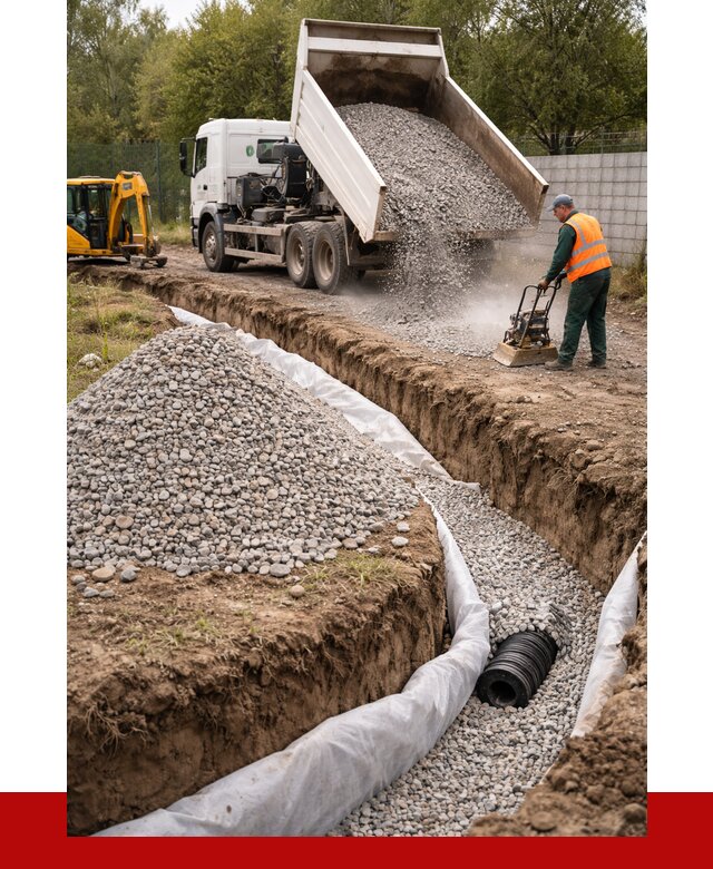 Щебень для дренажа в Ноябрьске от 1874 р., ПРОНЕРУДНбс доставка