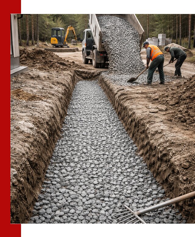 Щебень для дренажа с доставкой в Ноябрьске высокого качества