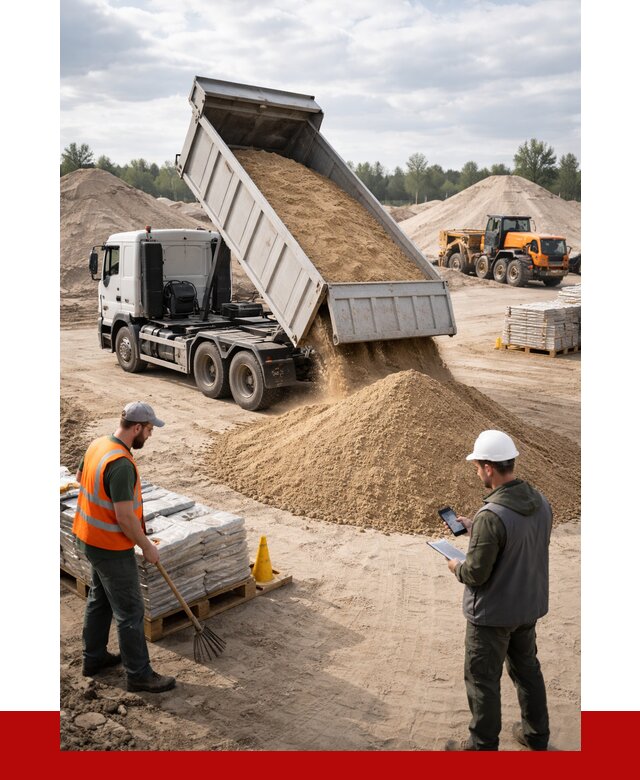 Карьерный песок с доставкой в Ноябрьске от 3647 р. ПРОНЕРУДНбс