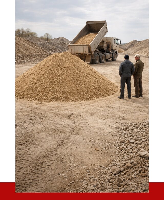 Карьерный песок крупнозернистый в Ноябрьске от 8611 р | ПРОНЕРУДНбс