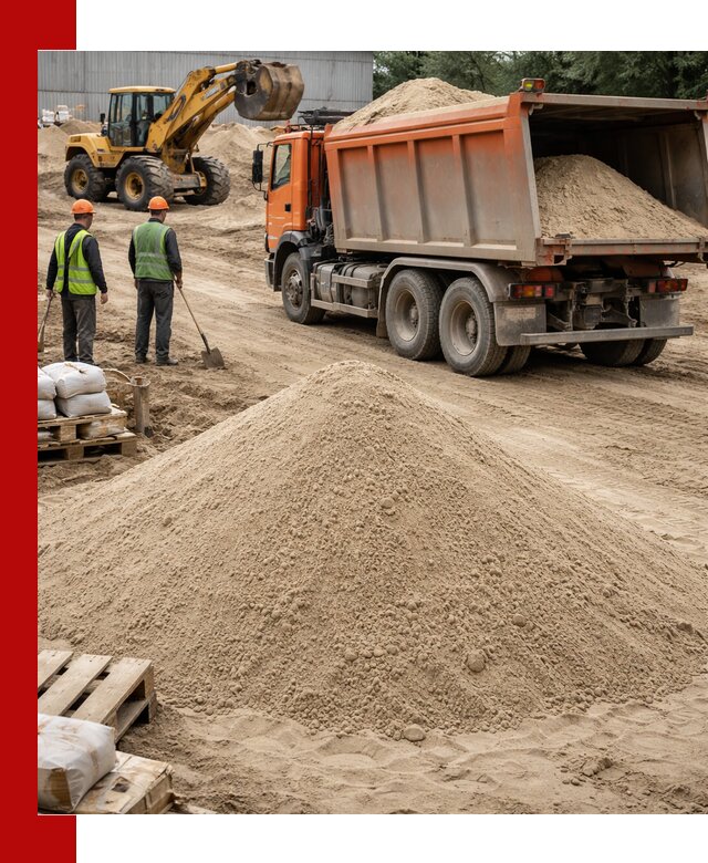 Доставка и продажа мытого речного песка в Ноябрьске