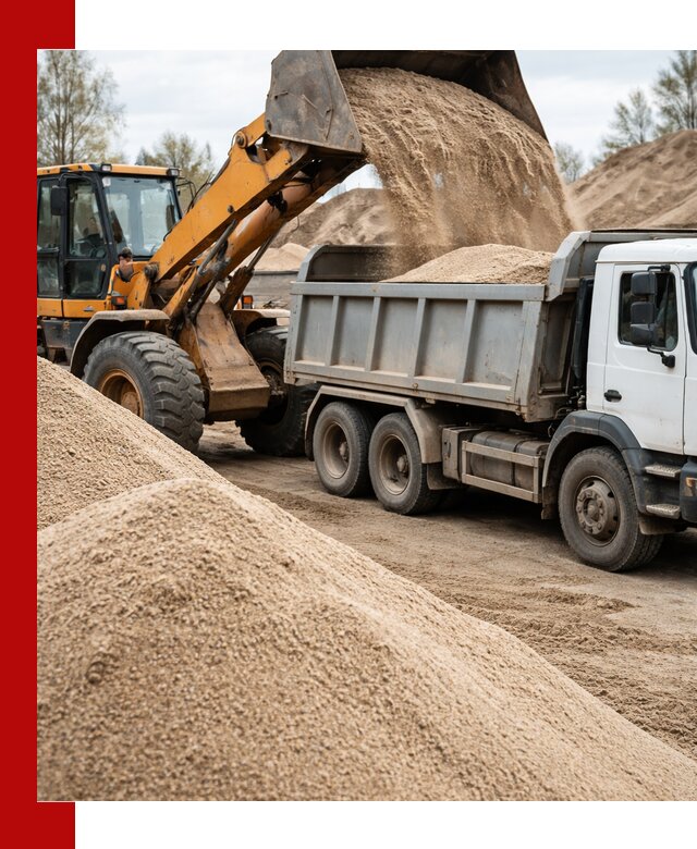 Доставка сеяного песка в Ноябрьске оптом и в розницу