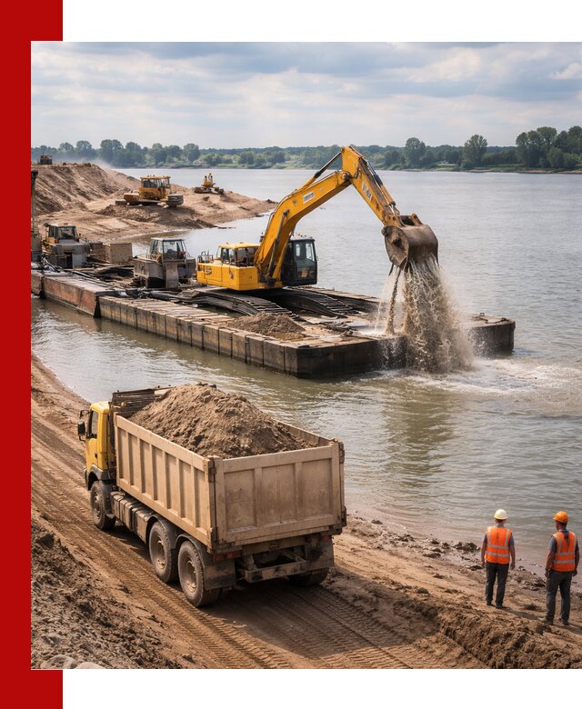 Намывной песок с доставкой в Ноябрьске оптом и в розницу