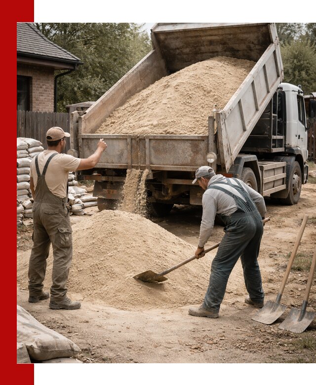 Песок для штукатурки с доставкой в Ноябрьске качественный и чистый