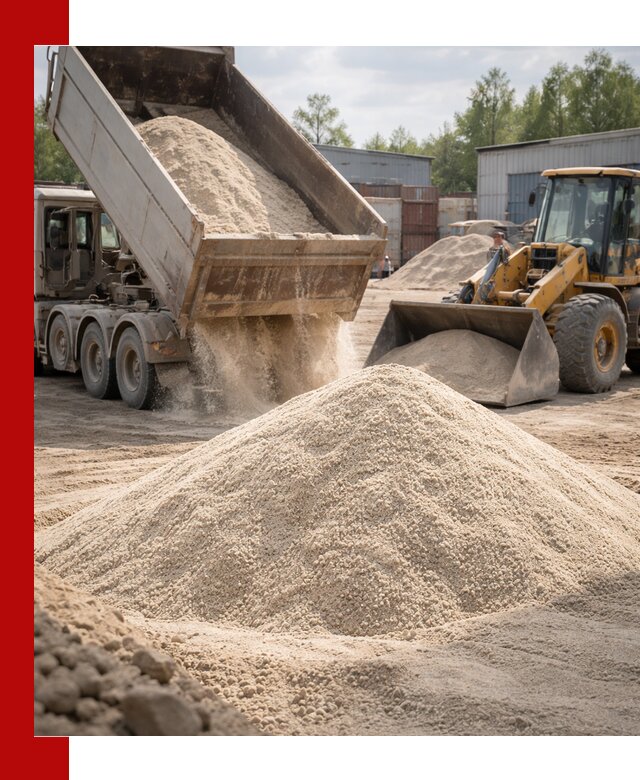 Кварцевый песок с доставкой в Ноябрьске для строительных работ