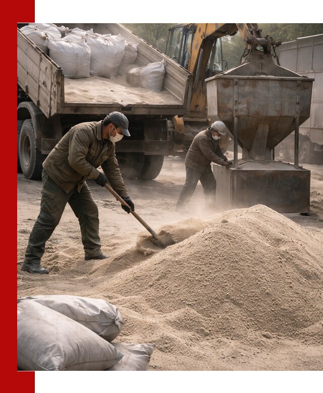 Кварцевый песок для пескоструя в Ноябрьске — доставка и качество