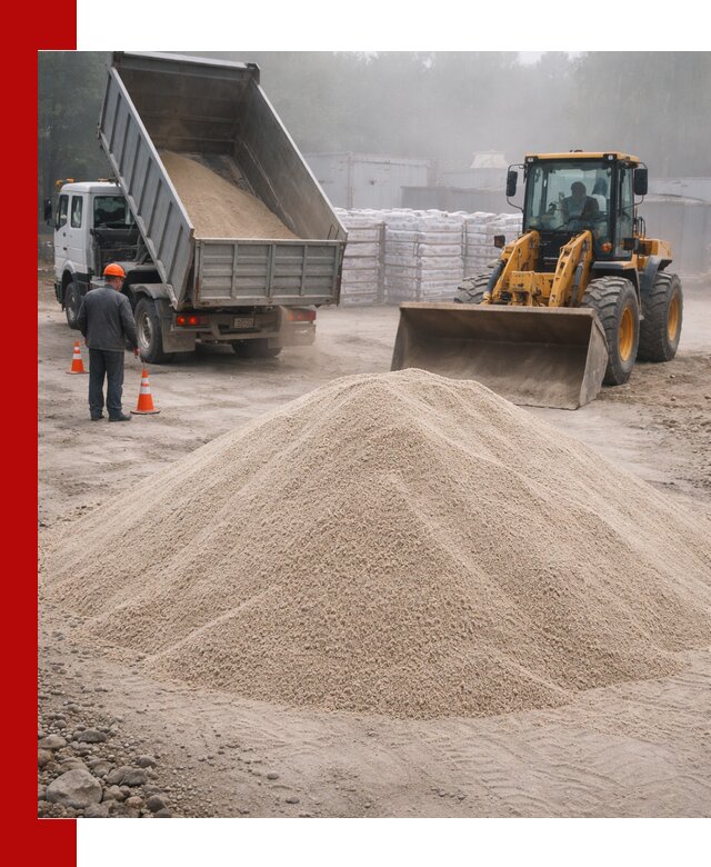 Кварцевый песок фракция 0–8 для стройработ в Ноябрьске