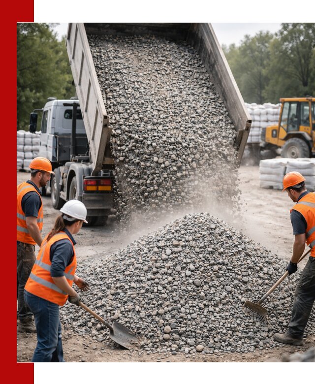 Доставка гравия и камня в Ноябрьске оптом и в розницу