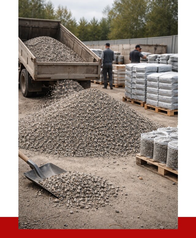 Гравий фракция 5-20 в Ноябрьске купить от 2330 р. ПРОНЕРУДНбс