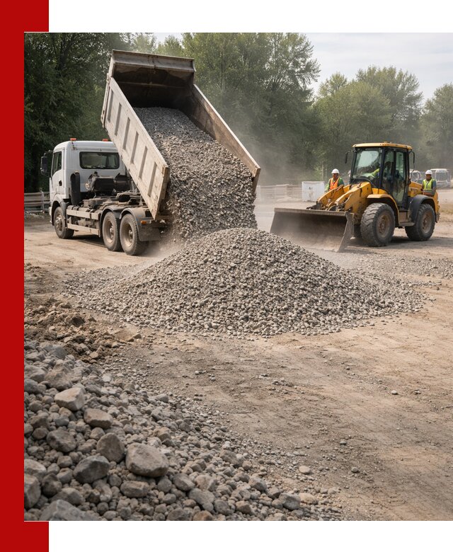 Гравий фракция 5–20 доставка в Ноябрьске оптом и в розницу
