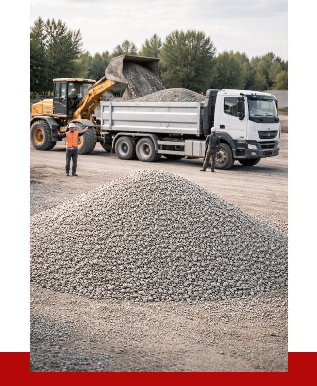 Купить мытый гравий в Ноябрьске от 3546 р, доставка ПРОНЕРУДНбс