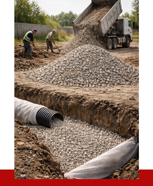 Гравий для дренажа в Ноябрьске от 2229 р., доставка ПРОНЕРУДНбс