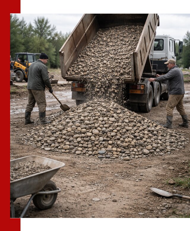 Доставка гальки речной оптом и в розницу в Ноябрьске