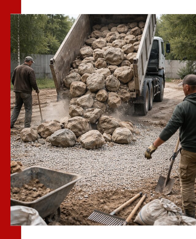 Доставка и укладка булыжника в Ноябрьске