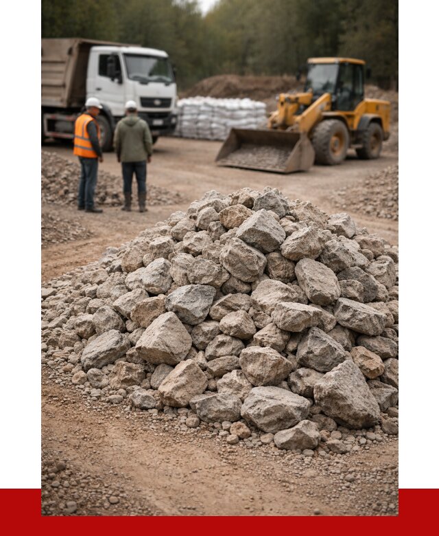 Купить бутовый камень с доставкой в Ноябрьске от 2330 р. | ПРОНЕРУДНбс