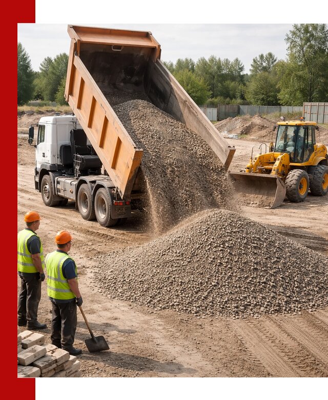 Доставка щебёночно-песчаной смеси ЩПС С7 в Ноябрьске