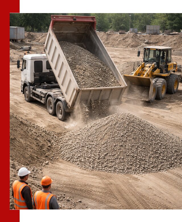 Щебень с песком (ЩГПС С2) с доставкой в Ноябрьске