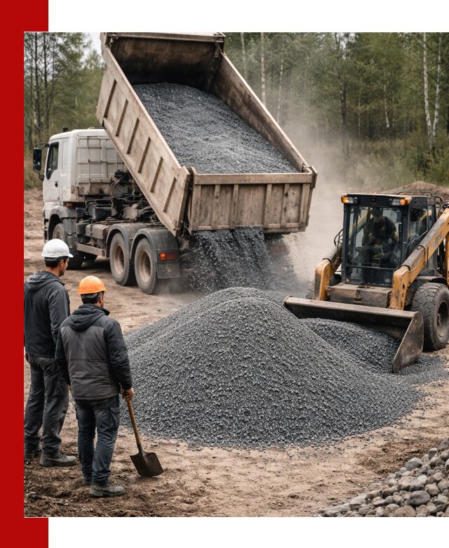 Гранитный отсев 0-5 с доставкой и разгрузкой в Ноябрьске