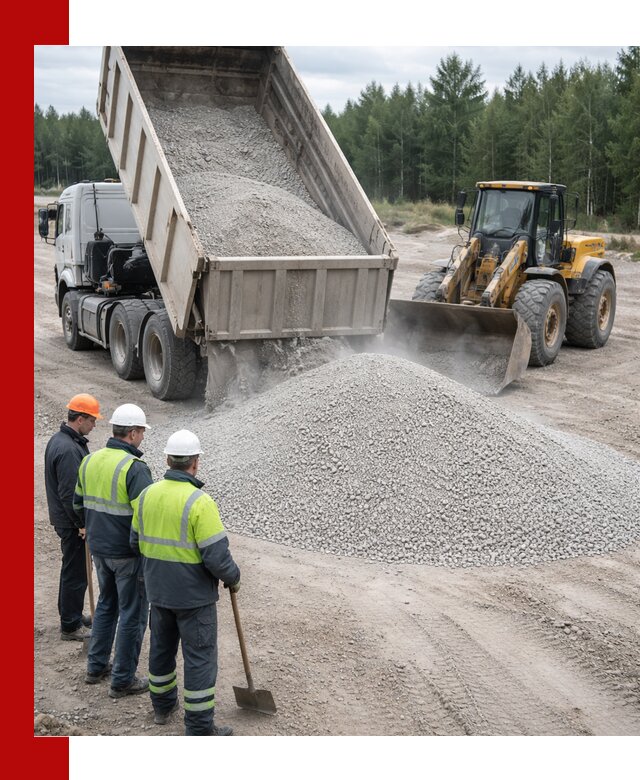 Известняковый отсев 0-5 доставка в Ноябрьске быстро и выгодно