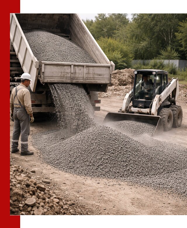 Доставка гравийного отсева 0-5 в Ноябрьске оптом и в розницу