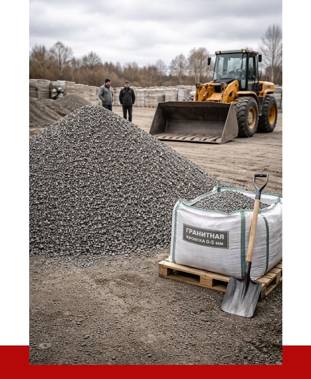 Купить гранитную крошку в Ноябрьске от 4862 р. с доставкой | ПРОНЕРУДНбс