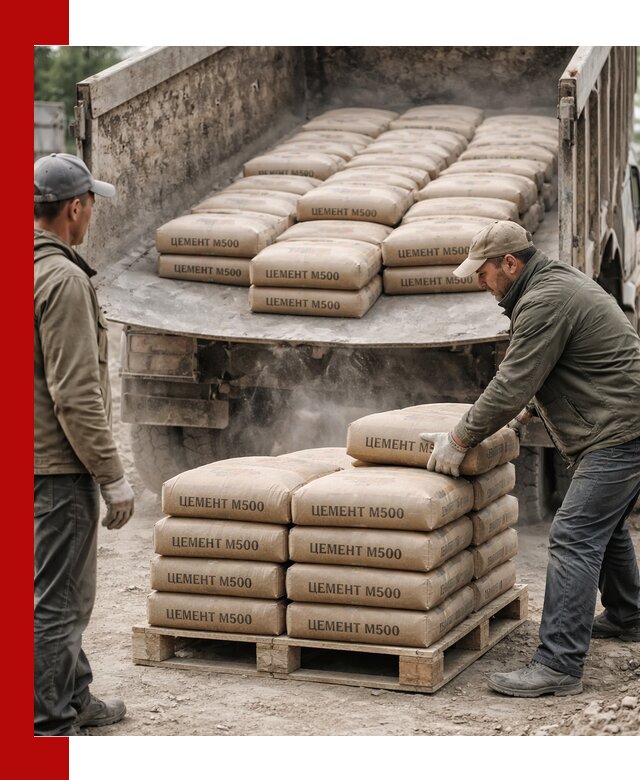 Цемент М500 с доставкой самосвалом в Ноябрьске