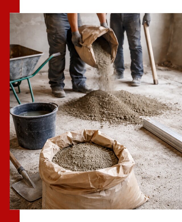 Доставка сухой смеси для стяжки в Ноябрьске