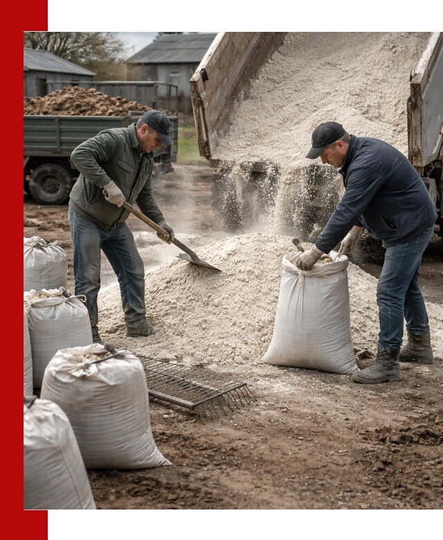 Доставка извести пушонки в Ноябрьске оптом и мелким оптом