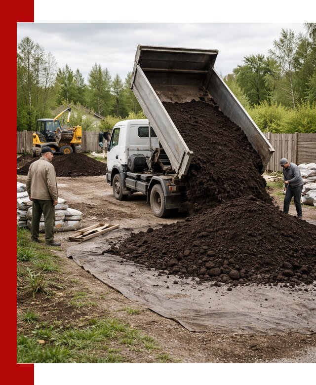 Доставка качественного почвогрунта в Ноябрьске оптом и в розницу