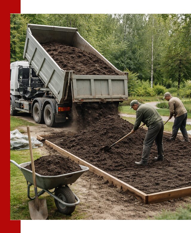 Доставка грунта для озеленения и благоустройства в Ноябрьске