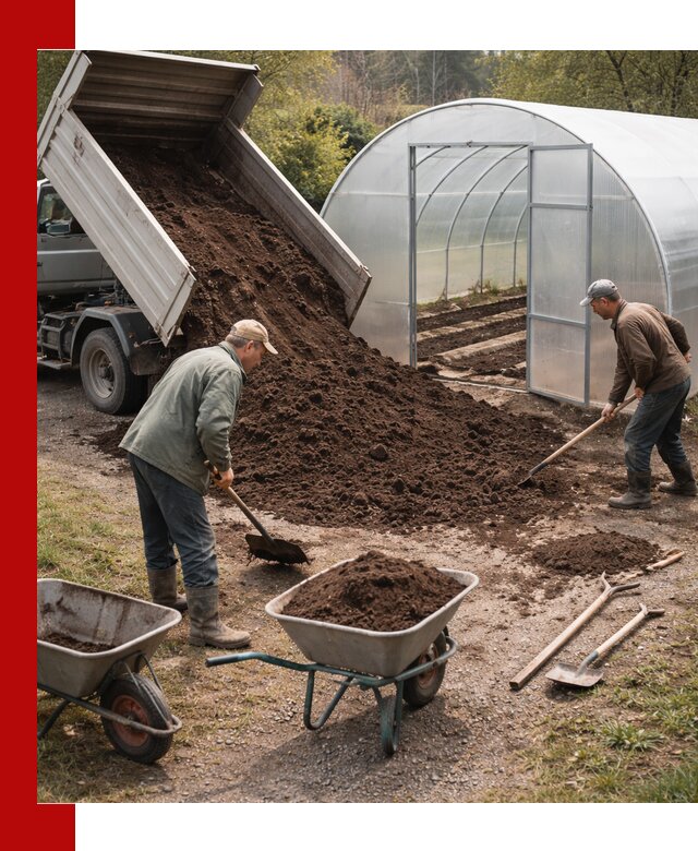 Грунт для теплицы с доставкой в Ноябрьске — плодородный субстрат под растения