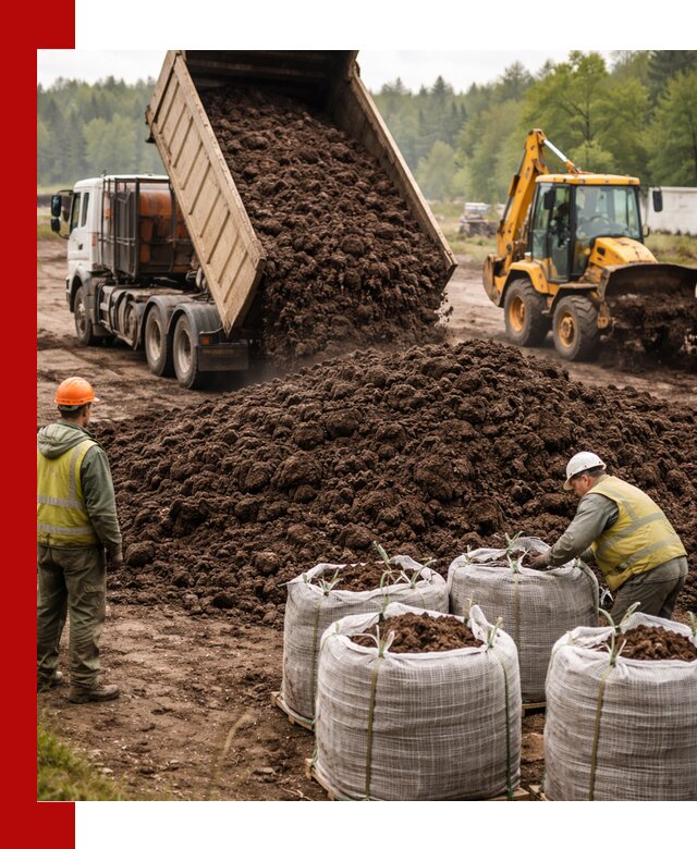 Доставка нейтрального торфа в Ноябрьске оптом и в розницу