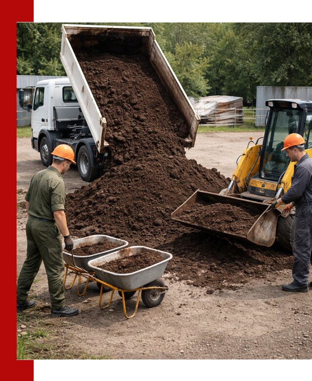 Доставка торфо-земляной смеси в Ноябрьске для огорода и ландшафта