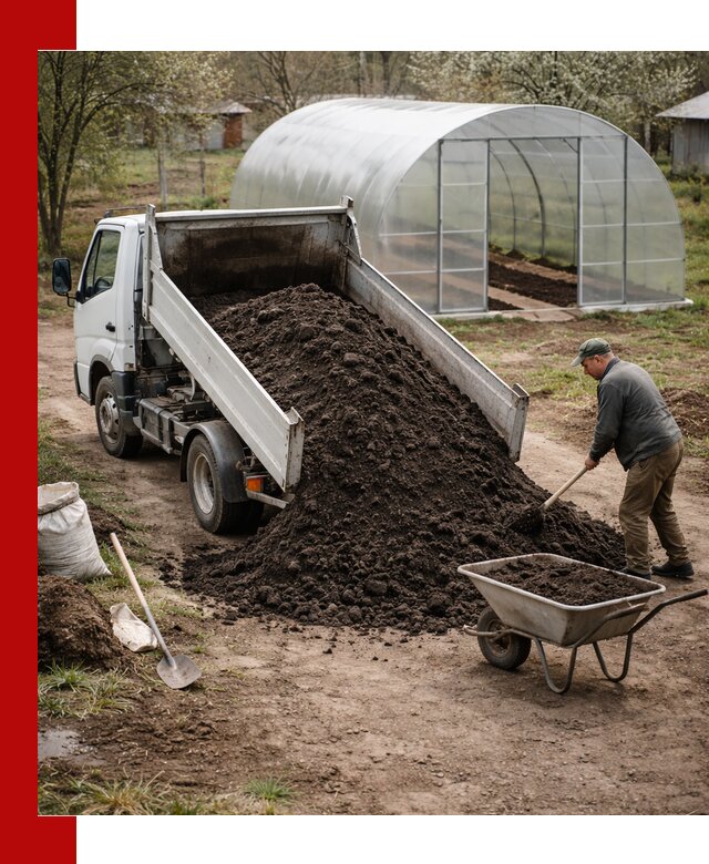 Чернозем для теплицы с доставкой в Ноябрьске